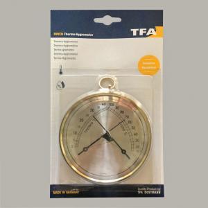 Termohigrómetro Analógico TFA Dorado Alemán